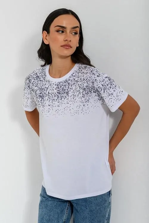 T-shirt με γκλίτερ