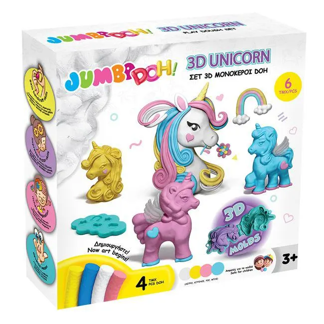 DOH Σετ Πλαστελίνη Φτιάχνω Μονόκερους
