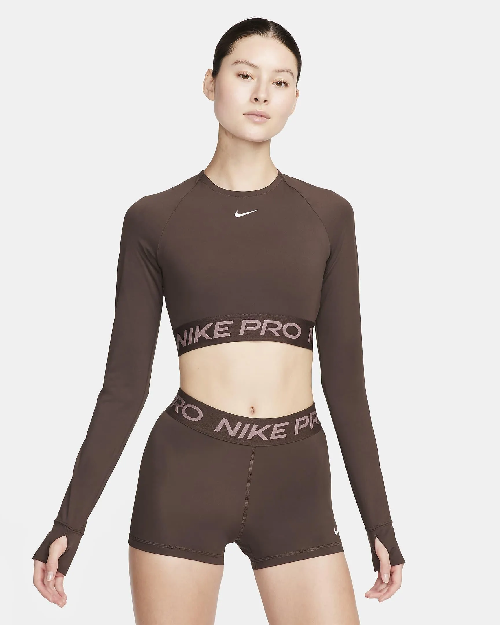 Women's Dri-FIT Cropped Long-Sleeve Top