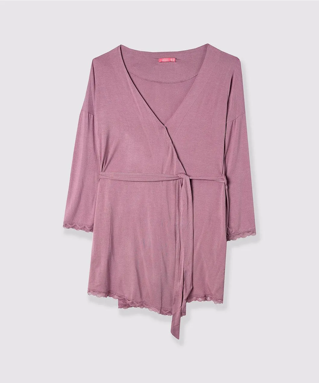 Oh Ma! Μωβ ρόμπα με δαντέλα