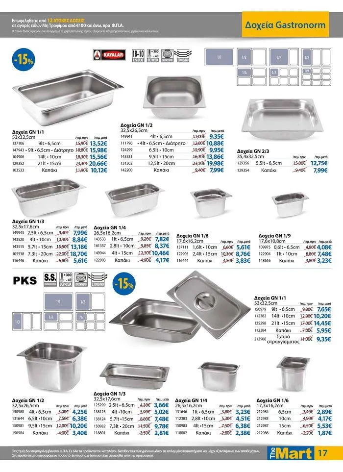 Φυλλάδιο προσφορών Φυλλάδιο - Για Επιχειρήσεις Μαζικής Εστίασης από 11 Απριλίου έως 23 Απριλίου 2024 - Σελίδα 17