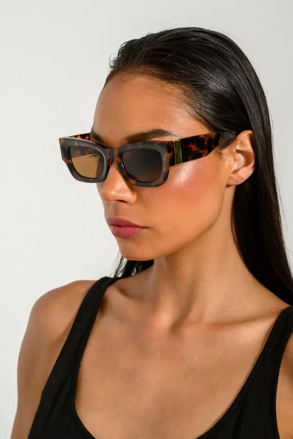 Τετράγωνα γυαλιά ηλίου ταρταρούγα