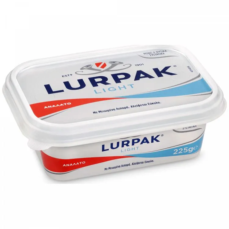 Lurpak Soft Light Μειωμένα Λιπαρά Ανάλατο 225gr