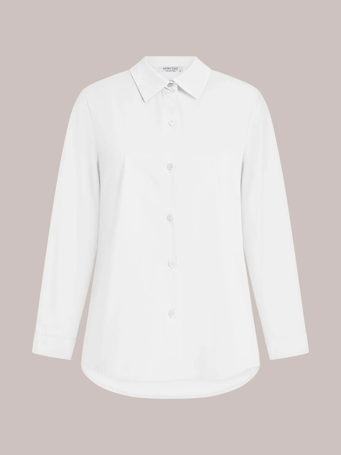Πουκάμισο με βαμβάκι σε λευκό