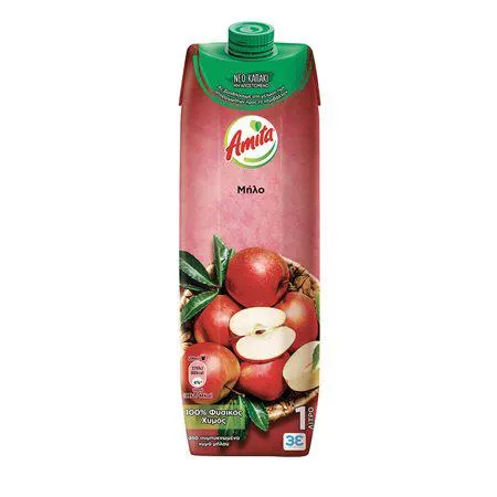 Amita Φυσικός Χυμός Μήλο 1lt