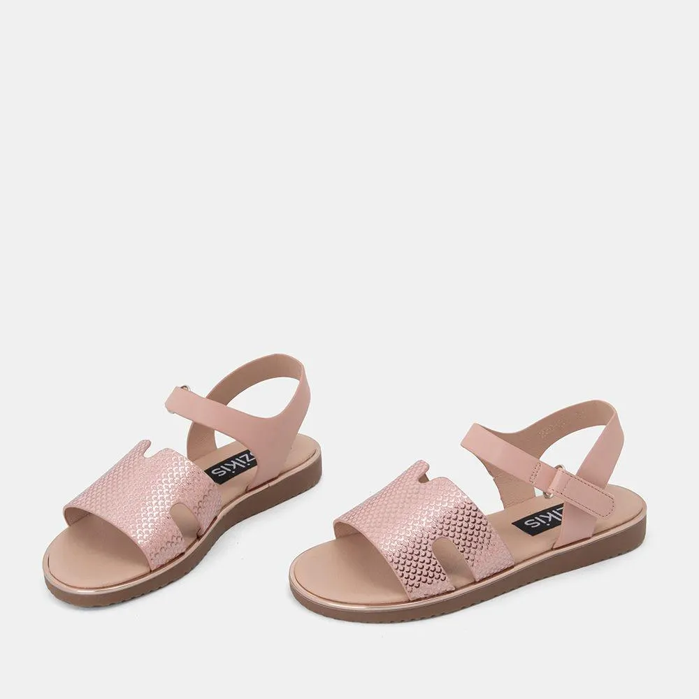 Παιδικά σανδάλια με φαρδιά φάσα & μπαρέτα