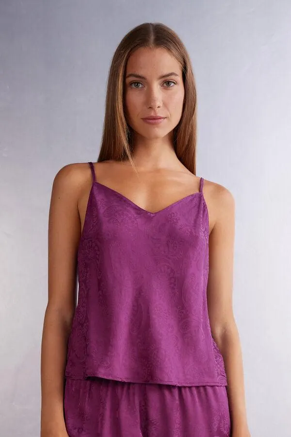 Τοπ από Σατέν Ζακάρ Velvet Paisley