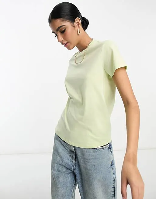 ASOS DESIGN ultimate t-shirt with crew neck in cotton blend in lime
