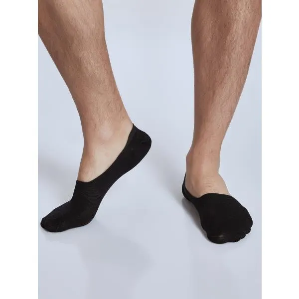 Σετ με 3 ζευγάρια ανδρικές χαμηλές κάλτσες σε μαύρο