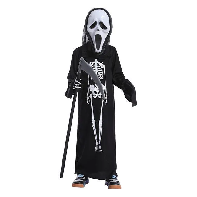 Αποκριάτικη Παιδική Στολή Σκελετός με Μάσκα Scream