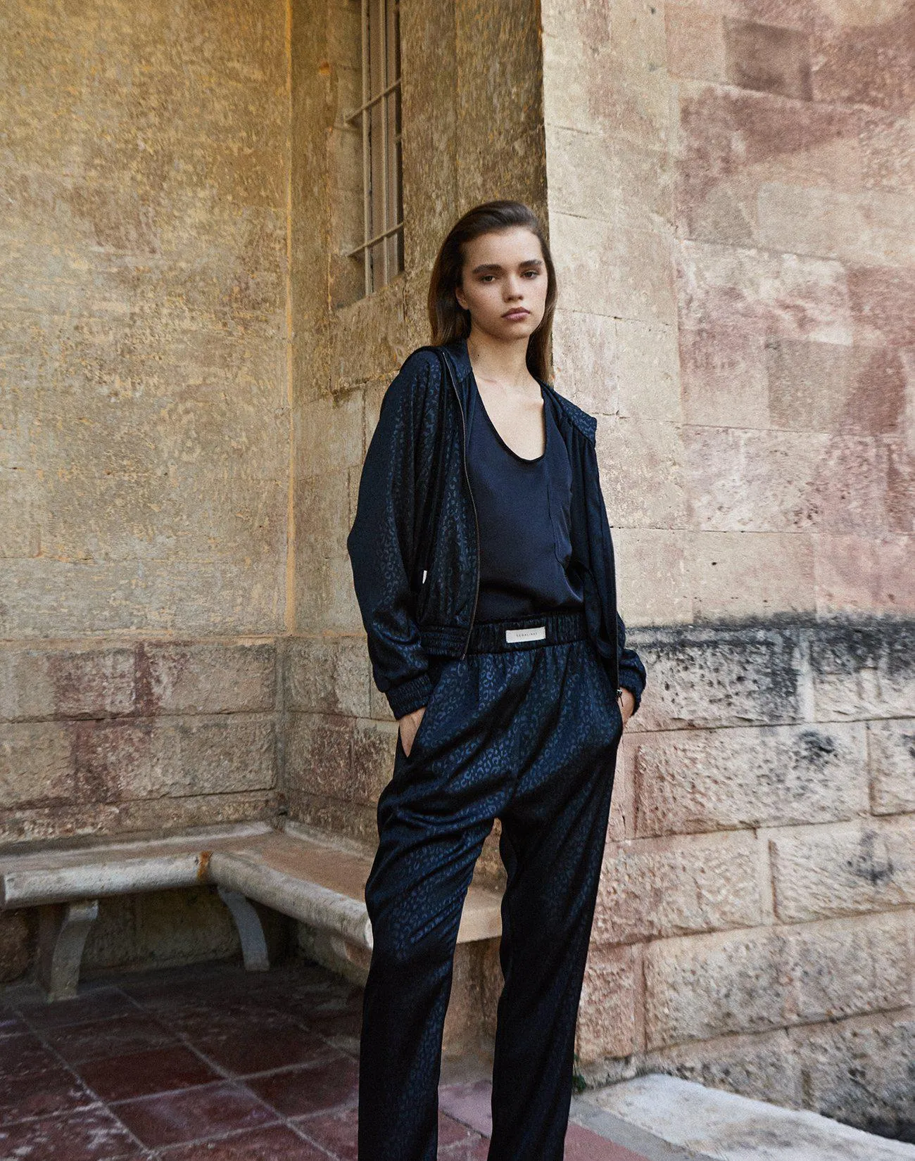 Σατέν παντελόνι με λάστιχο