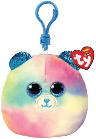 Λούτρινο Squishy Beanies Κλιπ Αρκουδάκι Παστέλ (1607-39566)