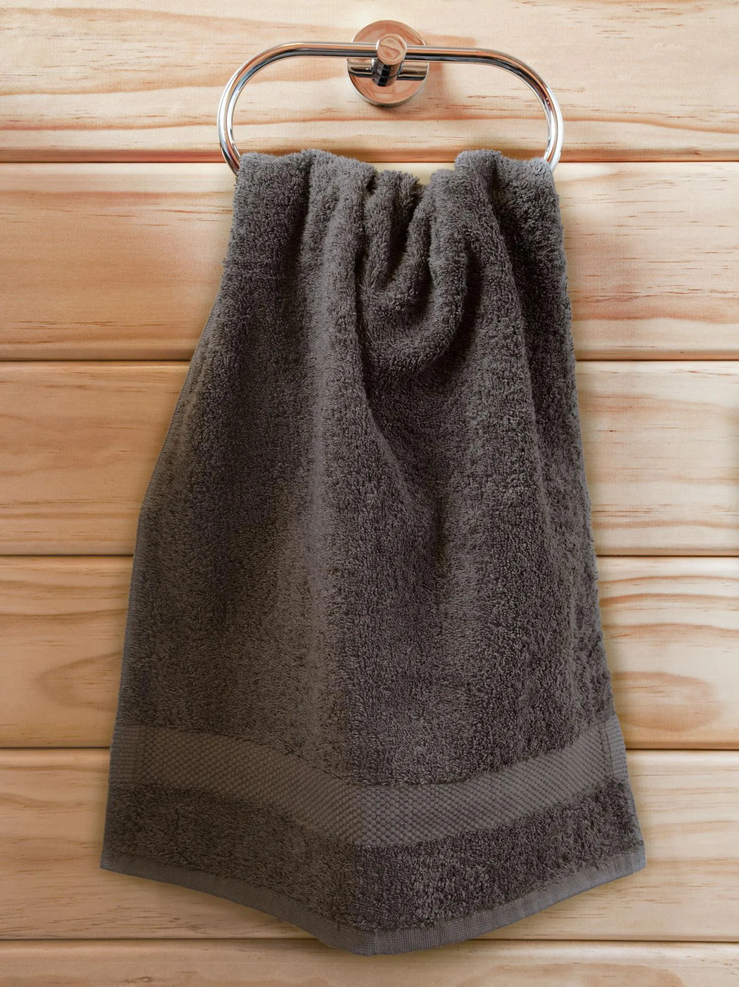 Πετσέτα χεριών 30x50εκ 450gr/m2 βαμβακερή σε γκρι