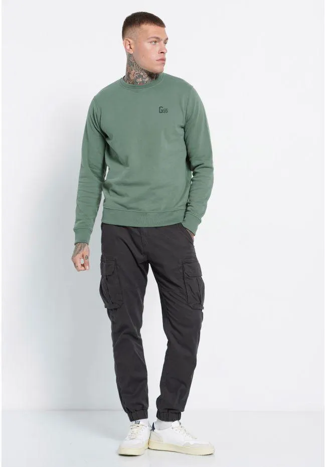 Yarn dyed cargo παντελόνι με λάστιχο Garage 55