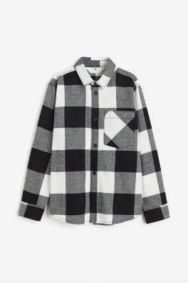 Βαμβακερό φανελένιο πουκάμισο