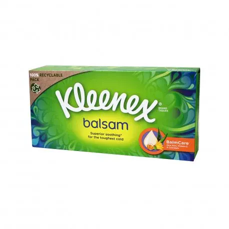 Kleenex χαρτομάντηλα επιτραπέζια balsam (121g)