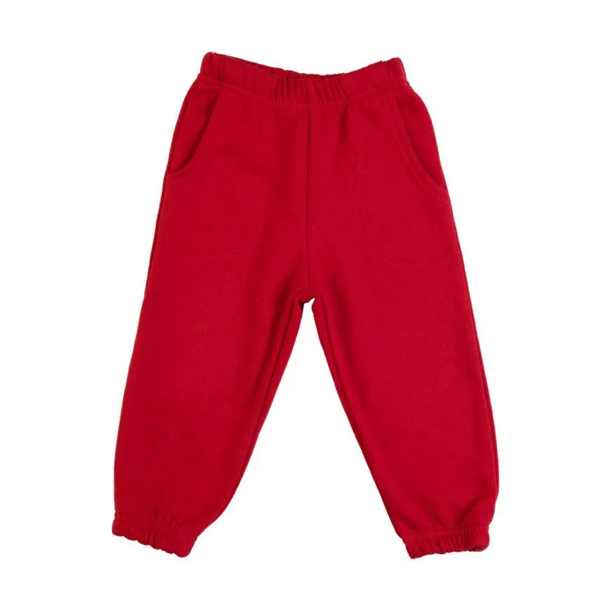 Παντελόνι μπεμπέ φόρμας για αγόρι χειμερινό σε κόκκινο χρώμα με τσέπες -02.1950K