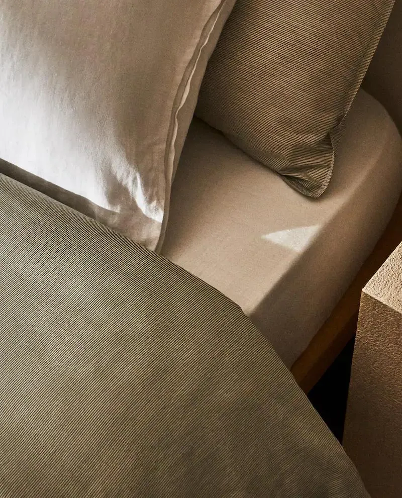 COPRIPIUMINO IN COTONE A RIGHE