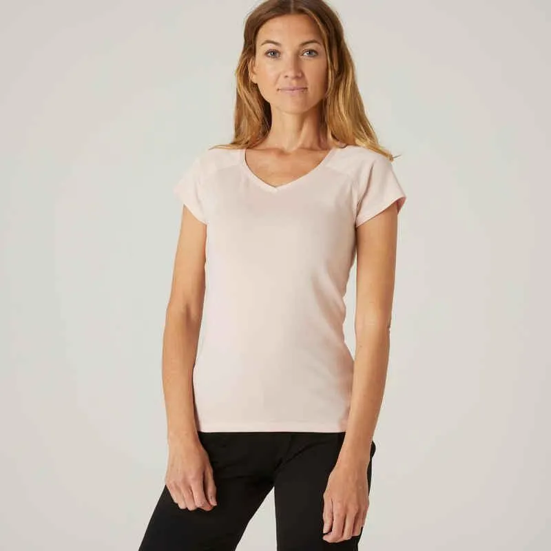 POLERA MUJER 500 ROSADO