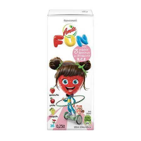 Amita Fun Red Παιδικός Χυμός 250ml