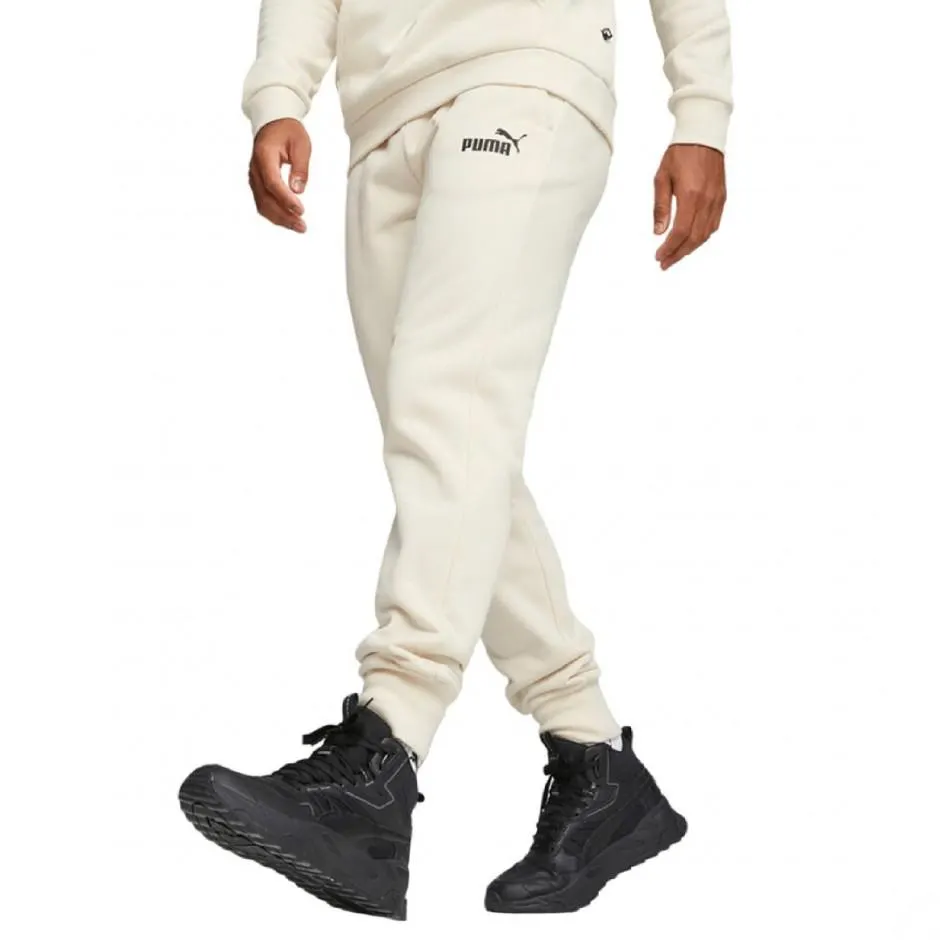 Puma Essentials Logo Λευκό - Ανδρικό Παντελόνι Φόρμα