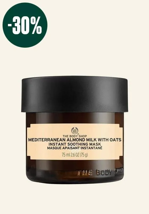 Mediterranean Almond Milk with Oats Instant Soothing Mask