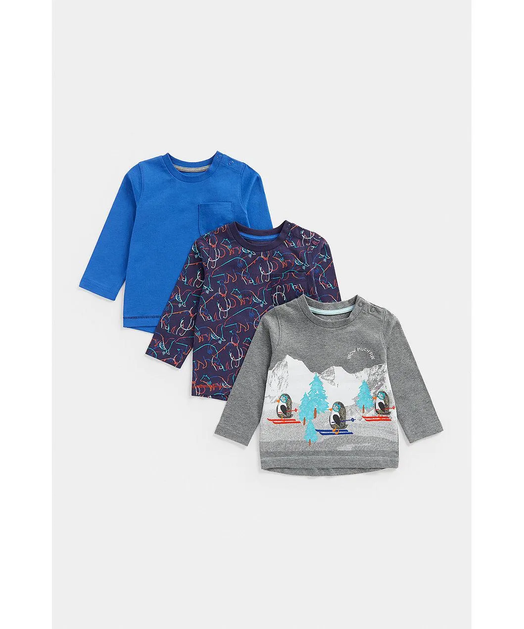 μακρυμάνικες μπλούζες antarctic adventure - σετ των 3