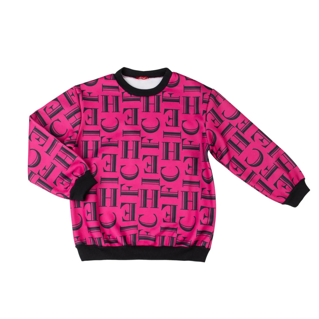 Φούξια μπλούζα χειμερινή για κορίτσι σε style φούτερ με σχέδιο -22.6014