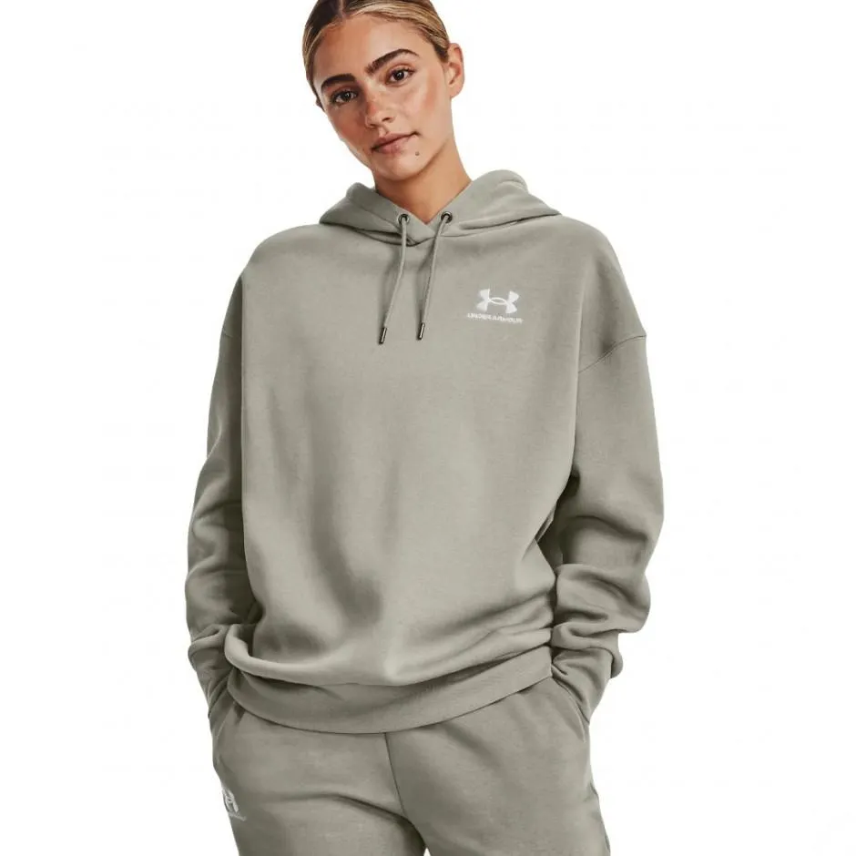 Under Armour Essential Fleece Λαδί - Γυναικεία Μπλούζα Φούτερ