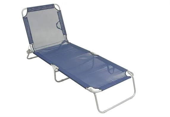 Homefit Aquata Ξαπλώστρα Μεταλλική 185x60x24cm Μπλε