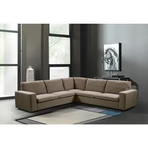 PACIFIC Corner Sofa Fabric Brown
