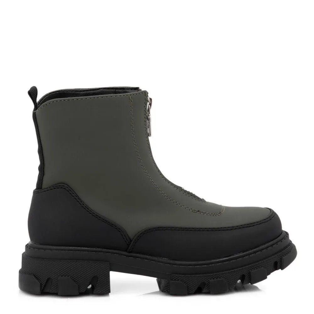 Παιδικά μποτάκια με φερμουάρ μπροστά