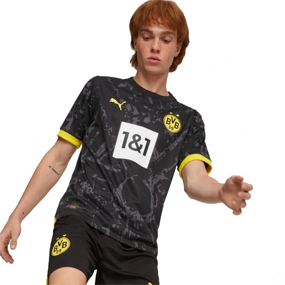 Puma Borussia Dortmund 23/24 Away Μαύρο - Ανδρική Εμφάνιση Ποδοσφαίρου