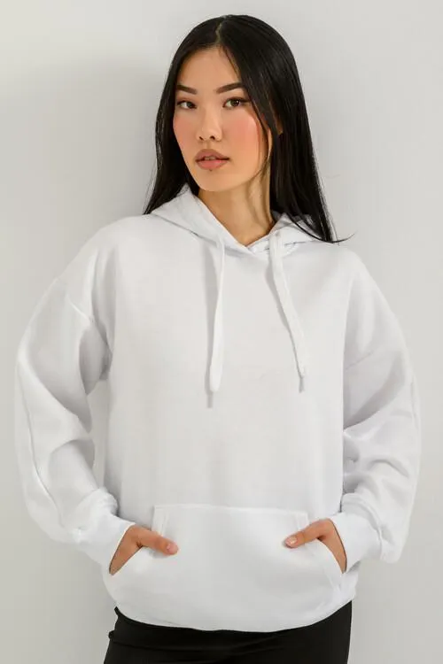 Oversized φούτερ με κουκούλα
