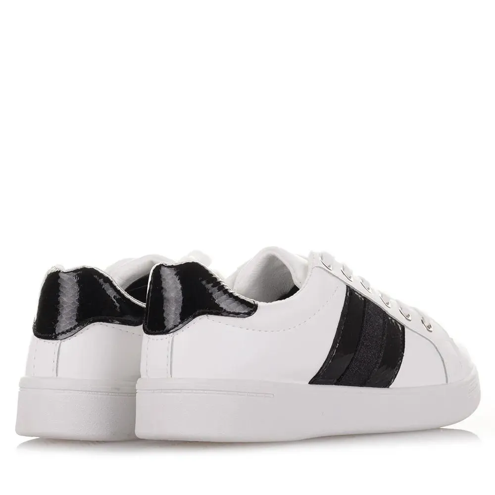 Ασπρόμαυρα Γυναικεία Sneakers Famous