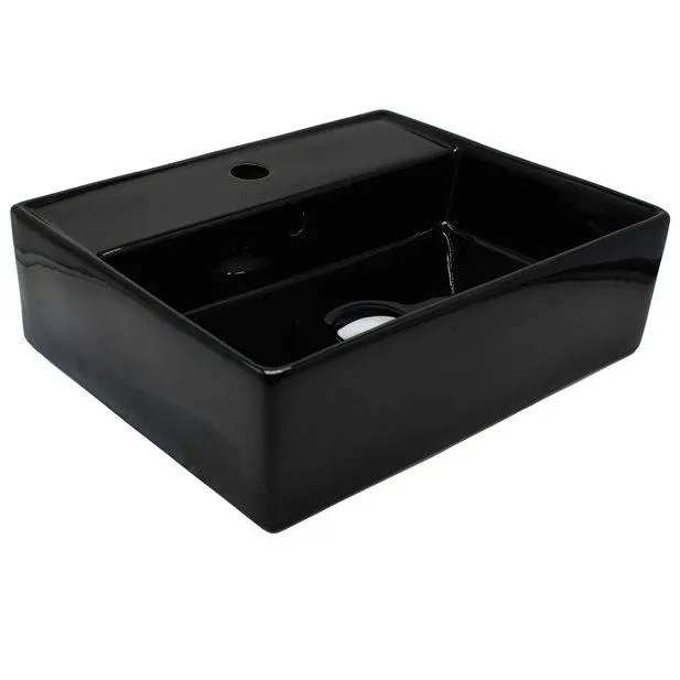 Νιπτήρας Κρεμαστός Fryda Black 43 x 35 x 13,2