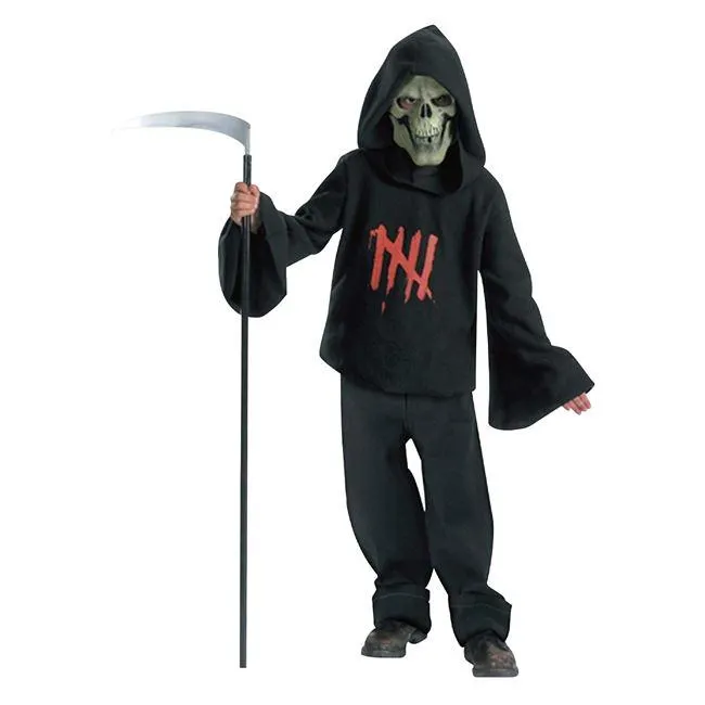 Αποκριάτικη Παιδική Στολή Χάρος με Μάσκα Νεκροκεφαλή