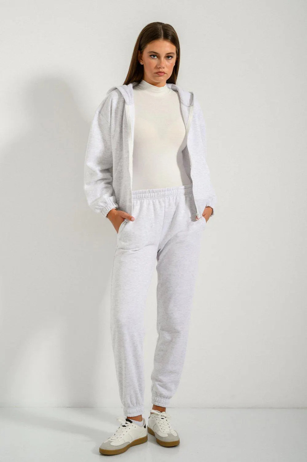 Jogger φούτερ παντελόνι φόρμας με λάστιχο