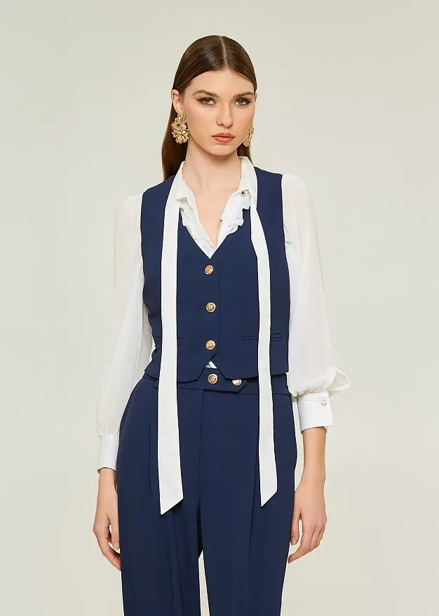 Κρεπ γιλέκο σε αντρική γραμμή