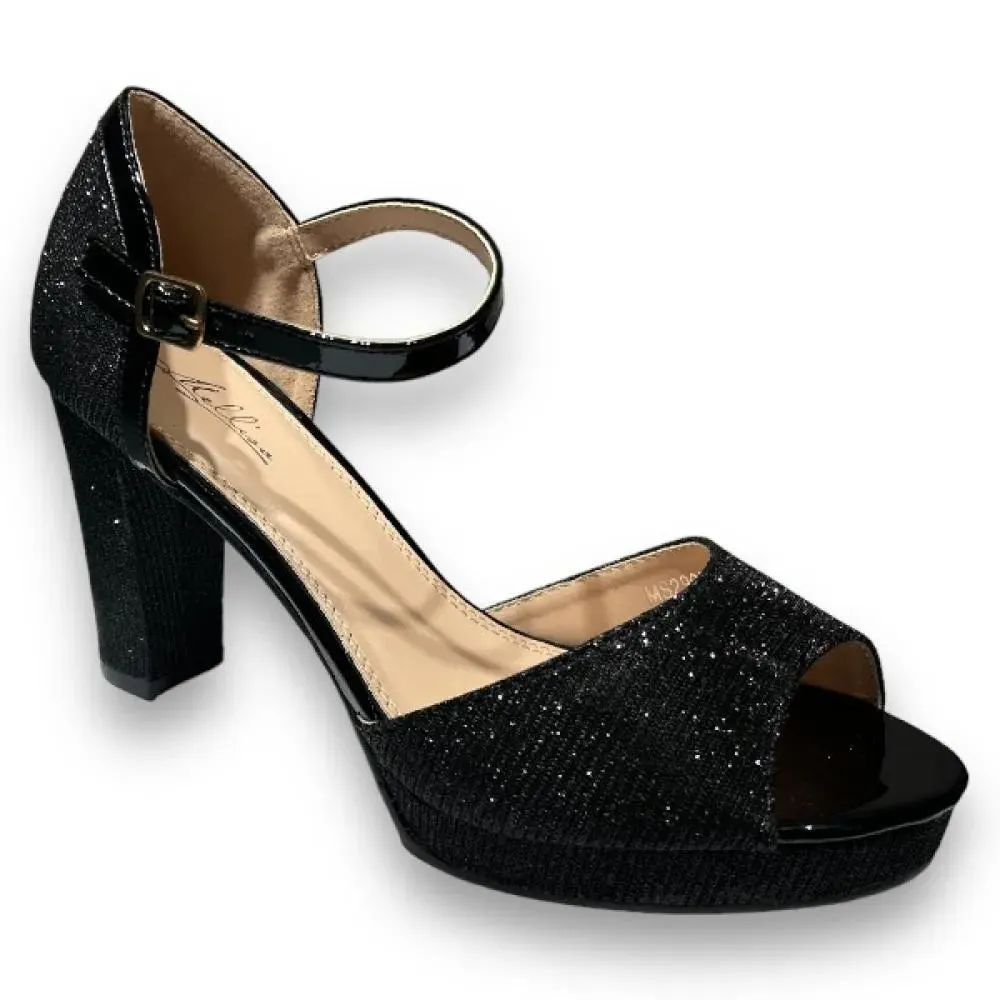 Γυναικεια μαύρα πέδιλα με φιάπα Famous