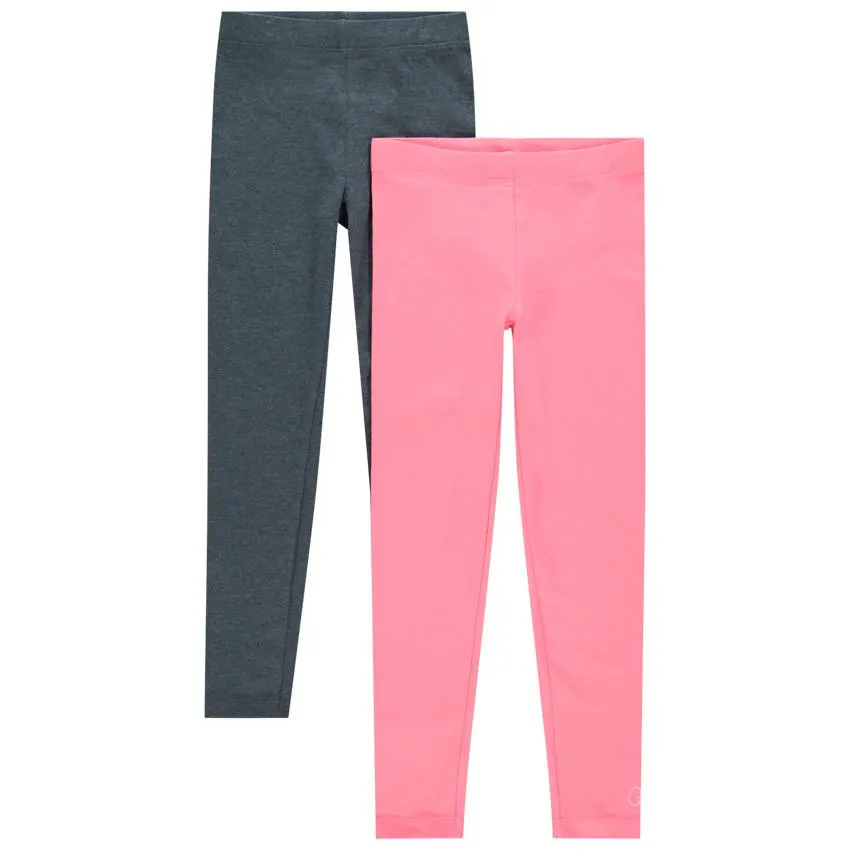 Σετ από 2 κολάν μονόχρωμα με λογότυπο σχέδιο