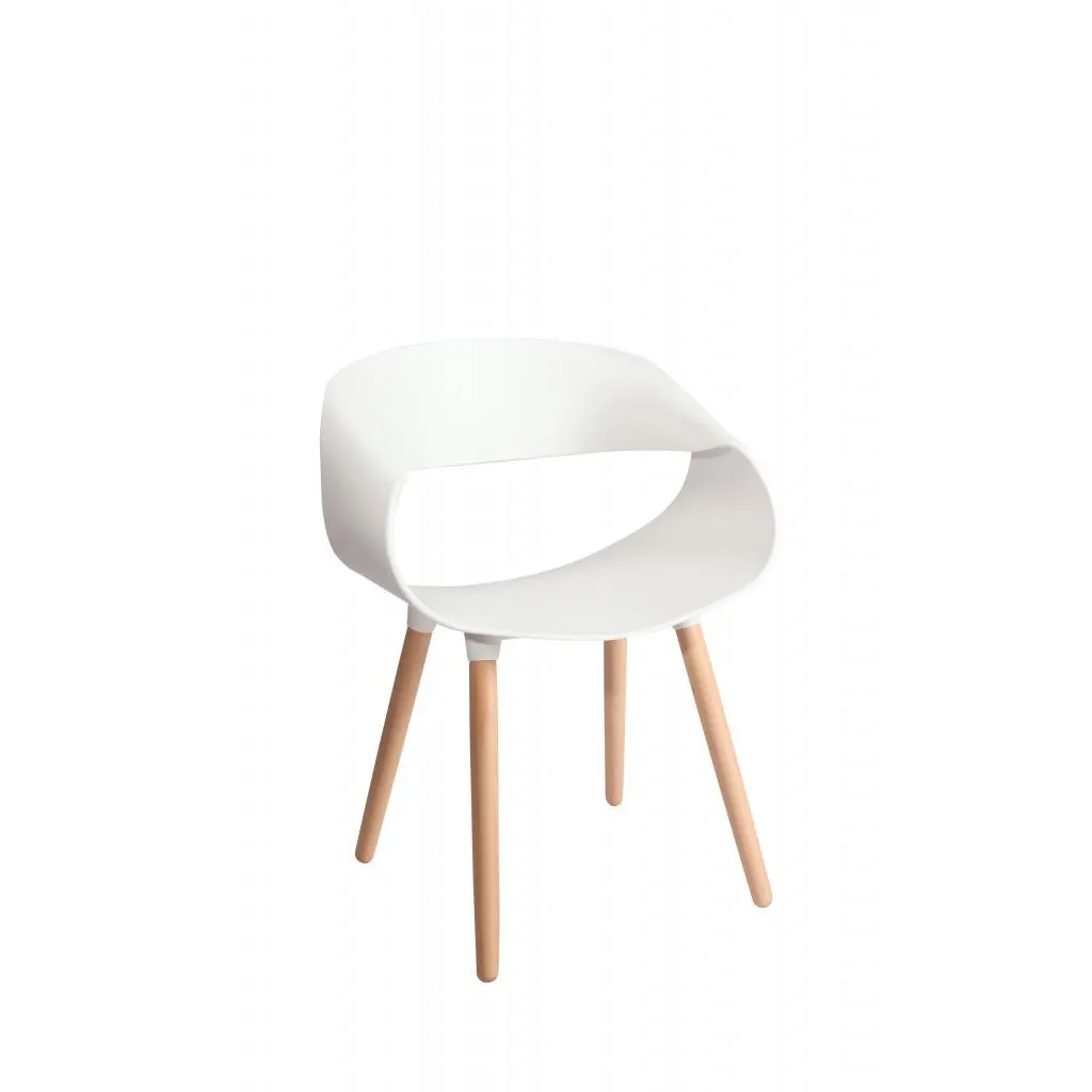 DARCY Πολυθρόνα τραπεζαρίας 51X61X79.5εκ. Λευκό