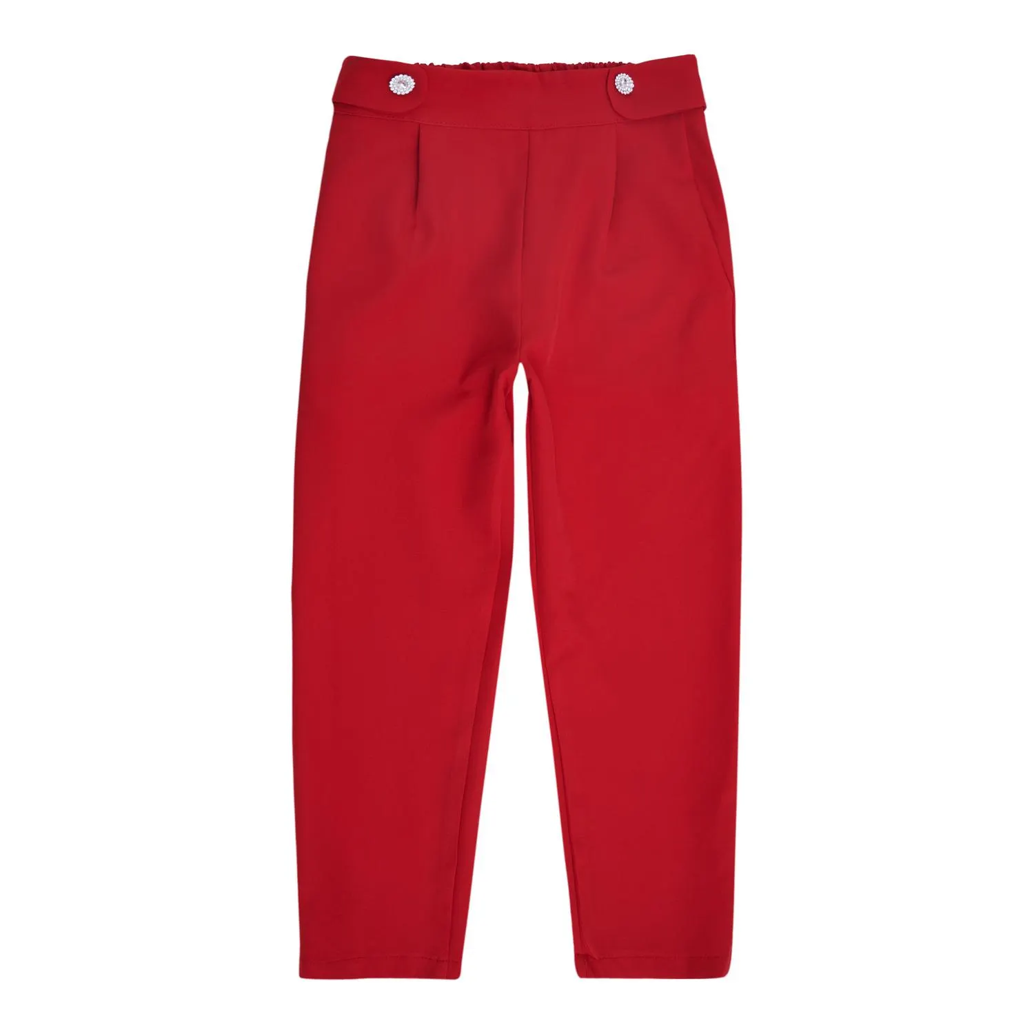 Παντελόνι χειμερινό για κορίτσι σε κόκκινο χρώμα με τσέπες -32.1004K