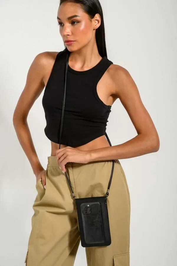 Θήκη τηλεφώνου σε όψη δερματίνης