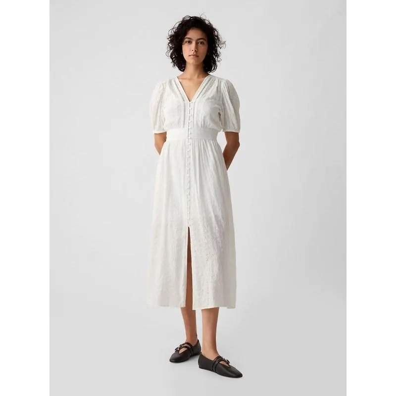 GAP Γυναικείο Φόρεμα Eyelet Maxi