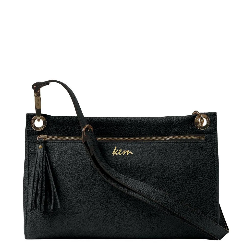 Τσάντα χιαστί Dione σε δέρμα Romance