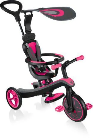 Globber Τρίκυκλο Trike Explorer 4in1 Fuchsia Pink (632-110)
