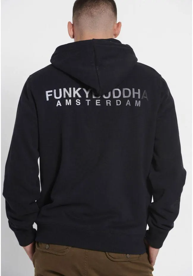 Loose fit φούτερ με κουκούλα και κέντημα στην πλάτη