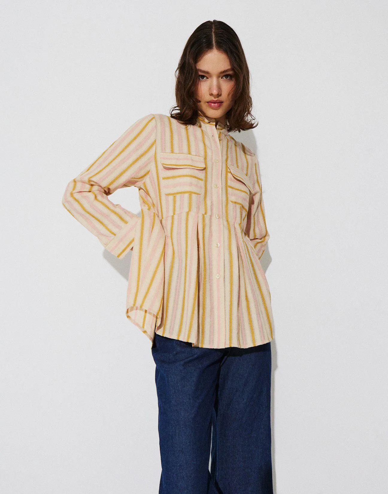 Πουκάμισο ριγέ με τσέπες