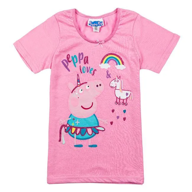 Εσώρουχο Φανελάκι Βαμβακερό Ροζ για Κορίτσι Peppa